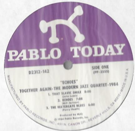 The Modern Jazz Quartet – Echoes - 1984 Original, Bargain! VinylPursuit.com
