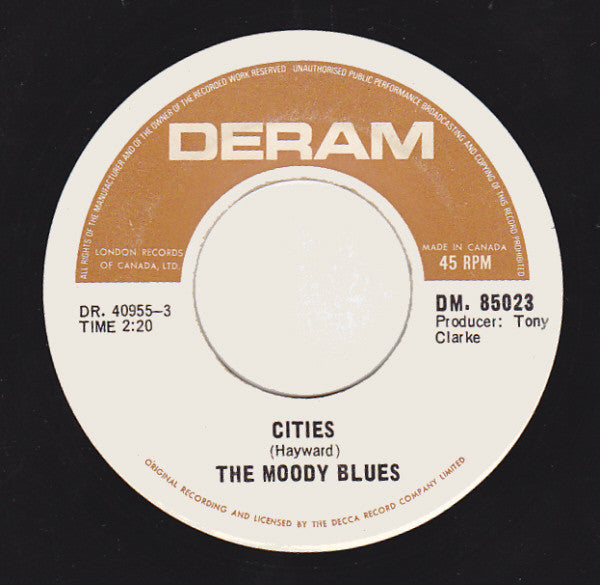 The Moody Blues – Nights In White Satin ‎-  7" Single 1967 Vinyl Pursuit Inc