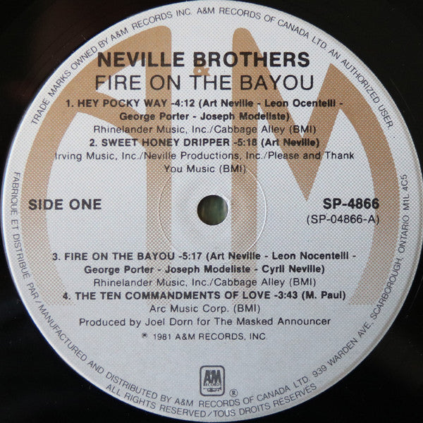 The Neville Brothers – Fiyo On The Bayou