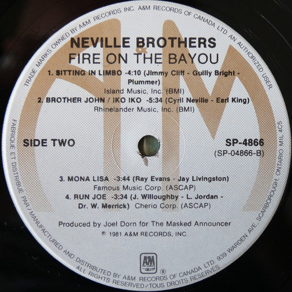 The Neville Brothers – Fiyo On The Bayou