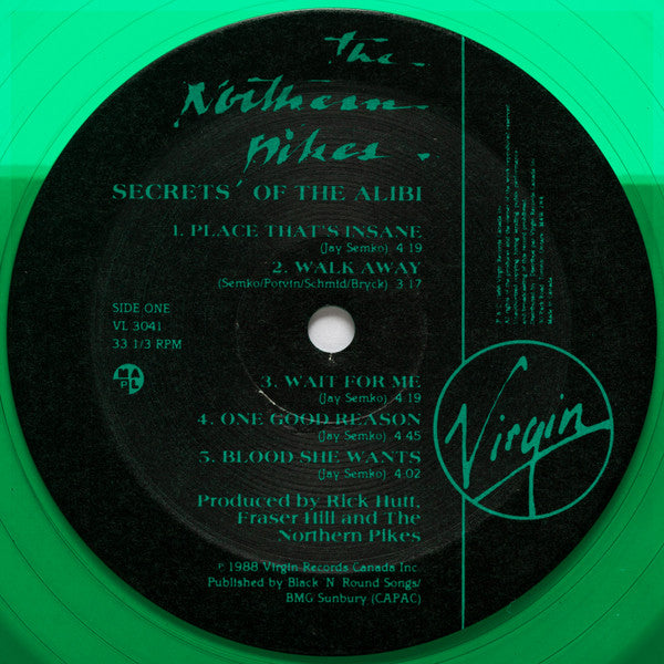 The Northern Pikes – Secrets Of The Alibi - 1988 Limited Edition Green Vinyl! VinylPursuit.com
