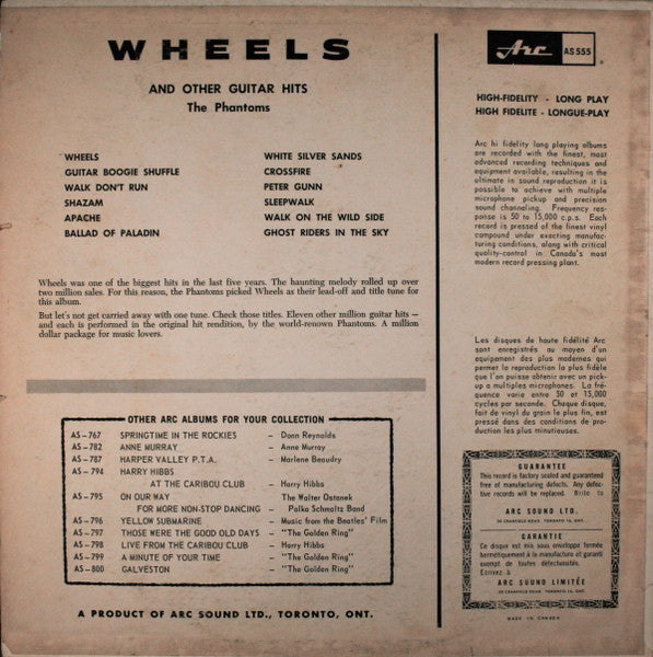 The Phantoms – Wheels And Other Guitar Hits - In Shrinkwrap! VinylPursuit.com