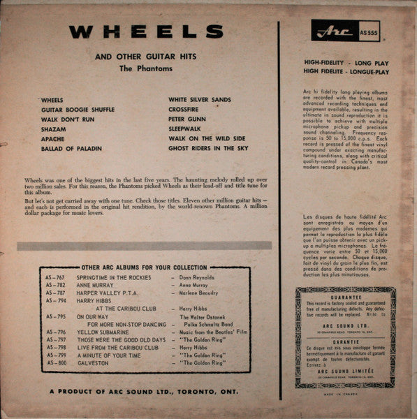 The Phantoms – Wheels And Other Guitar Hits