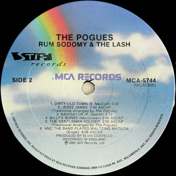 The Pogues – Rum Sodomy and The Lash - 1986 Original!