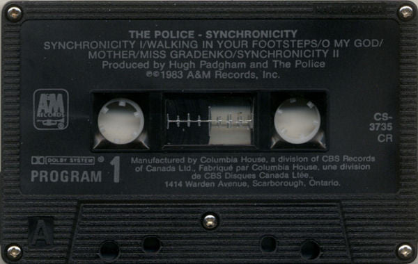 The Police – Synchronicity - 1983 Cassette VinylPursuit.com