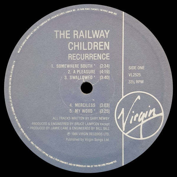 The Railway Children – Recurrence - 1988 Original VinylPursuit.com