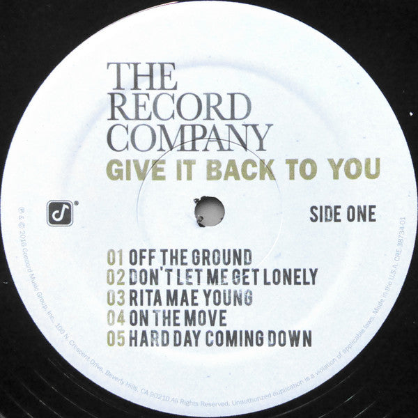 The Record Company – Give It Back To You - In Shrinkwrap VinylPursuit.com