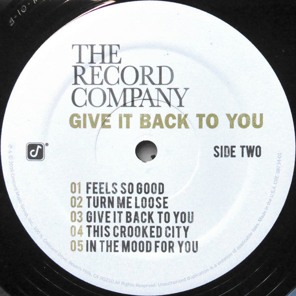 The Record Company – Give It Back To You - In Shrinkwrap VinylPursuit.com