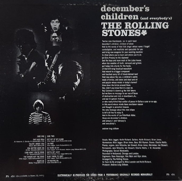 The Rolling Stones – December's Children (And Everybody's) - 1966 Stereo!