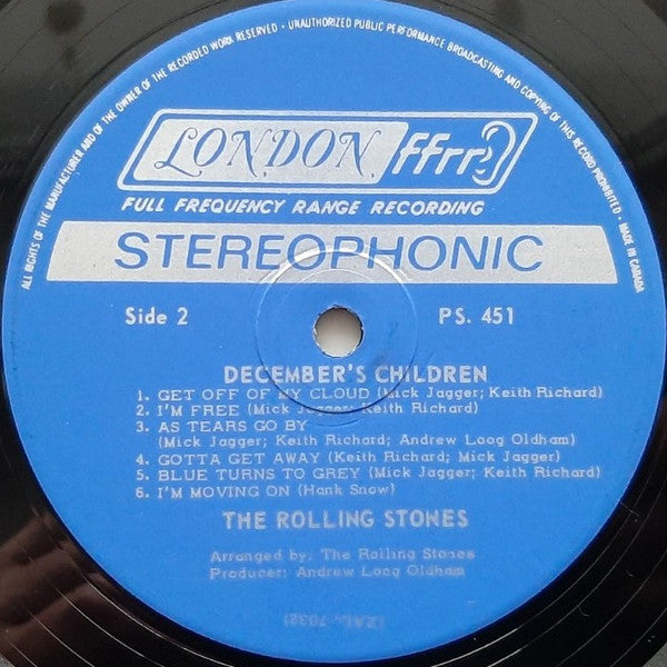 The Rolling Stones – December's Children (And Everybody's) - 1966 Stereo!