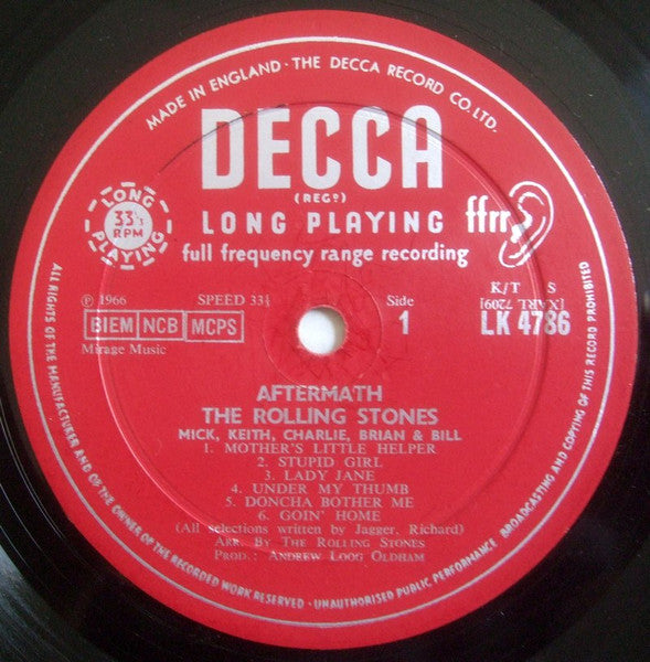 The Rolling Stones – Aftermath - 1966 UK MONO Original!