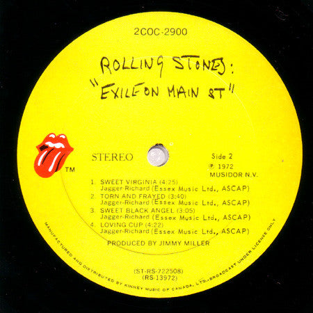 The Rolling Stones ‎– Exile On Main Street - 1972 Original, Rare!