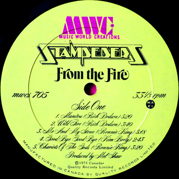 The Stampeders – From The Fire - 1973 Original, Bargain! VinylPursuit.com