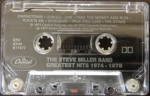 The Steve Miller Band – Greatest Hits 1974-78 - Cassette VinylPursuit.com