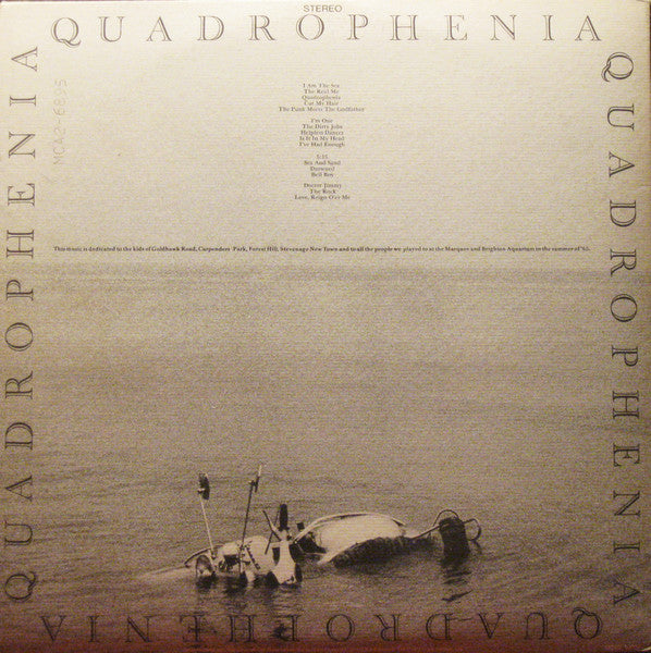 The Who ‎– Quadrophenia - 1980 Pressing