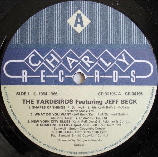 The Yardbirds Featuring Jeff Beck – The Yardbirds Featuring Jeff Beck - 1982 UK Pressing!