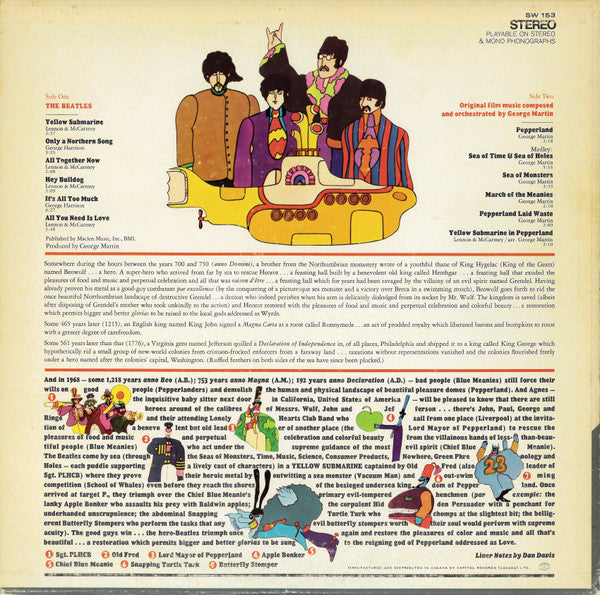 The Beatles - Yellow Submarine - 1969 Original VinylPursuit.com