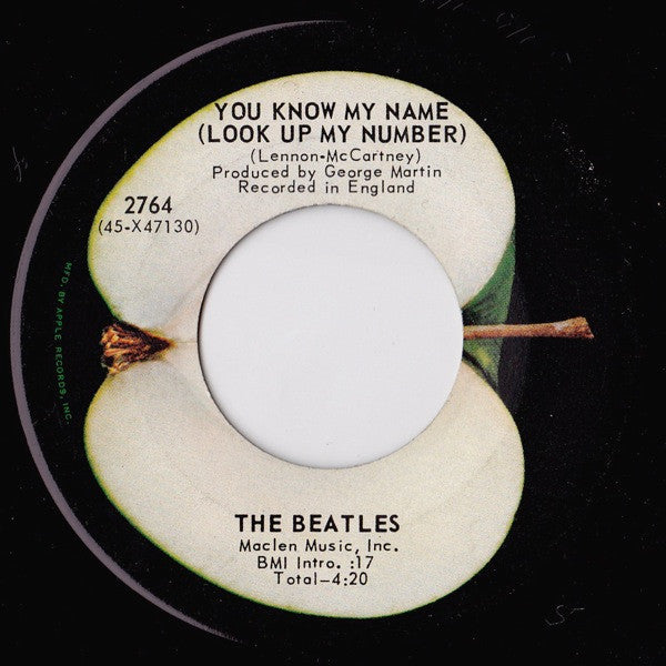 The Beatles – Let It Be -  7" 1970 Apple Original Vinyl Pursuit Inc