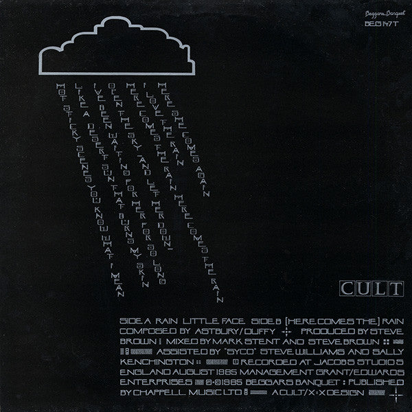 The Cult – Rain - 1985 UK Original! VinylPursuit.com