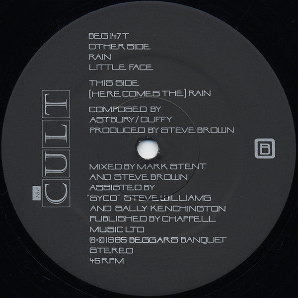 The Cult – Rain - 1985 UK Original! VinylPursuit.com