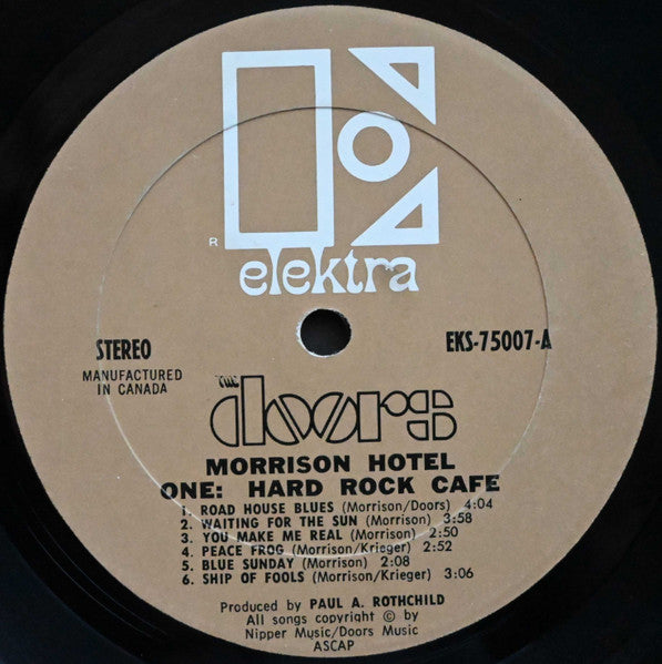 The Doors ‎– The Soft Parade - 1969 Gold Label VinylPursuit.com