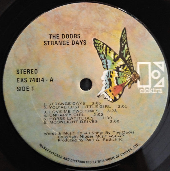 The Doors ‎– Strange Days - Early Pressing