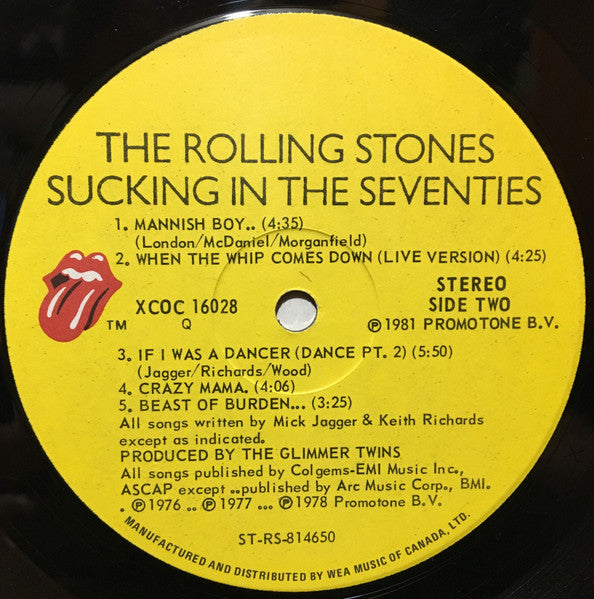 The Rolling Stones – Sucking In The Seventies - 1981 Original VinylPursuit.com