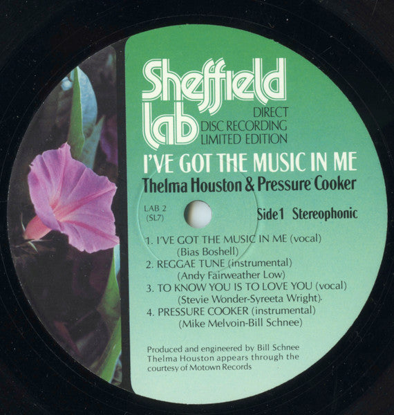 Thelma Houston & Pressure Cooker ‎– I've Got The Music In Me - 1975 US Sheffield Lab Pressing