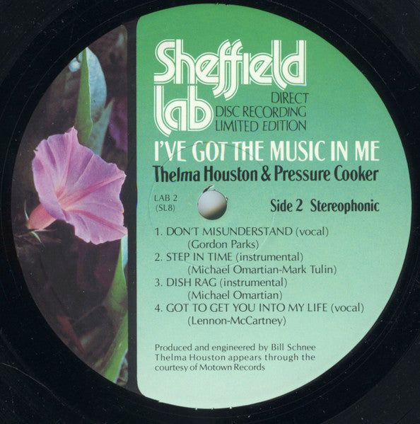 Thelma Houston & Pressure Cooker ‎– I've Got The Music In Me - 1975 US Sheffield Lab Pressing