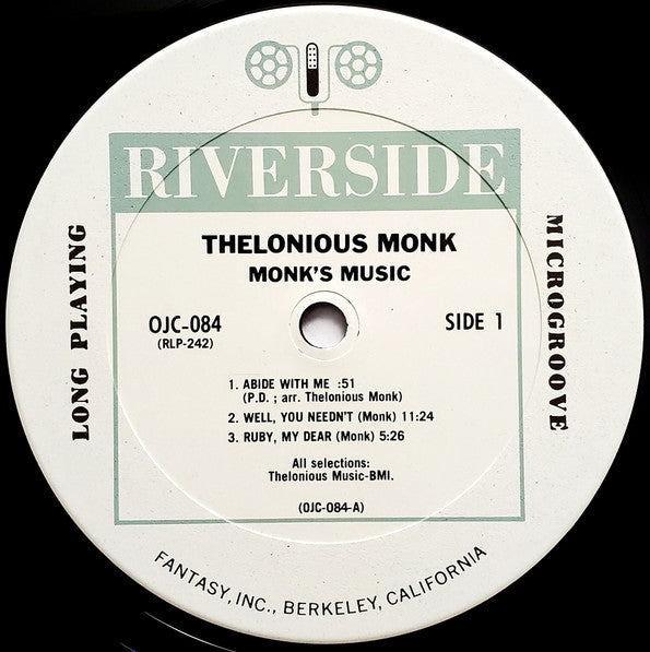 Thelonious Monk Septet – Monk's Music - 1983 MONO US Pressing, Rare!