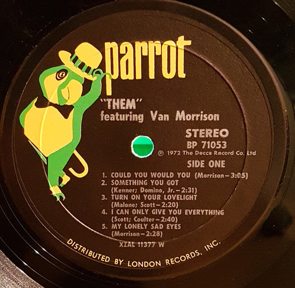 Them - Featuring Van Morrison - 1972 US Original!