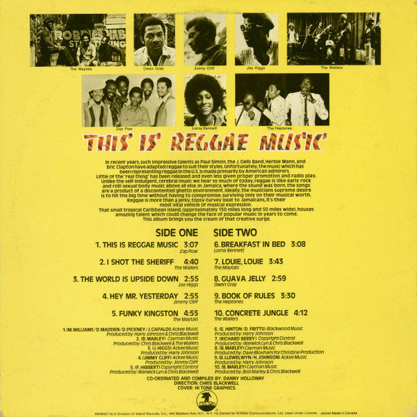 This Is Reggae Music - 1974 Compliation!