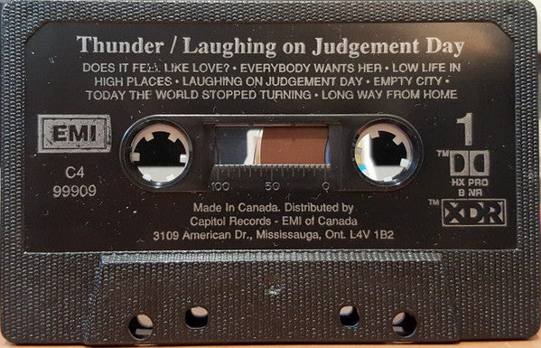 Thunder – Laughing On Judgement Day - Cassette, 1992 VinylPursuit.com
