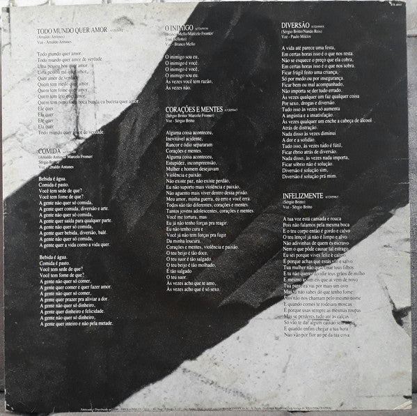 Titas – Jesus Nao Tem Dentes No País Dos Banguelas - Brazilian Original VinylPursuit.com