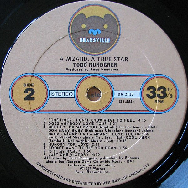 Todd Rundgren – A Wizard, A True Star - 1973 Original!