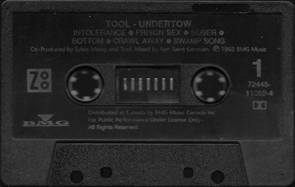 Tool – Undertow - 1993, Cassette, Original