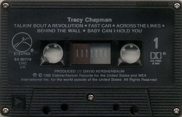 Tracy Chapman – Tracy Chapman - 1988, Cassette