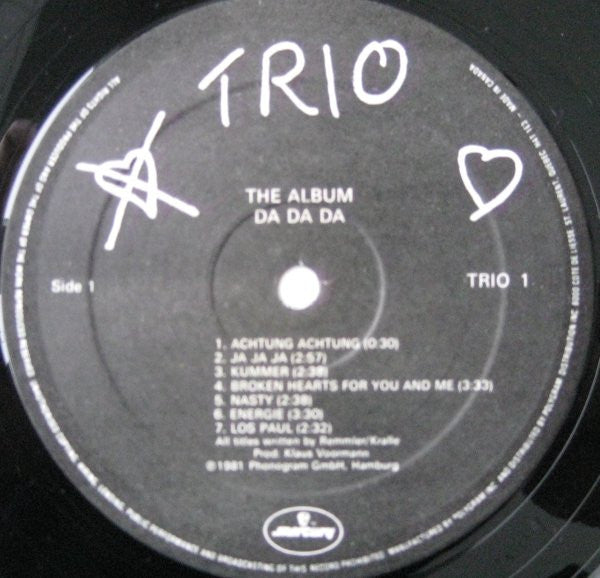 Trio – The Album / Da Da Da- 1982! VinylPursuit.com