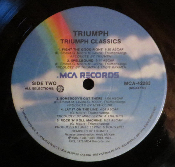 Triumph – Classics - 1989 Pressing in  Shrinkwrap! VinylPursuit.com