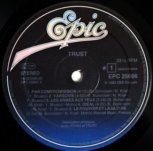 Trust – Idéal - 1983 European Original VinylPursuit.com