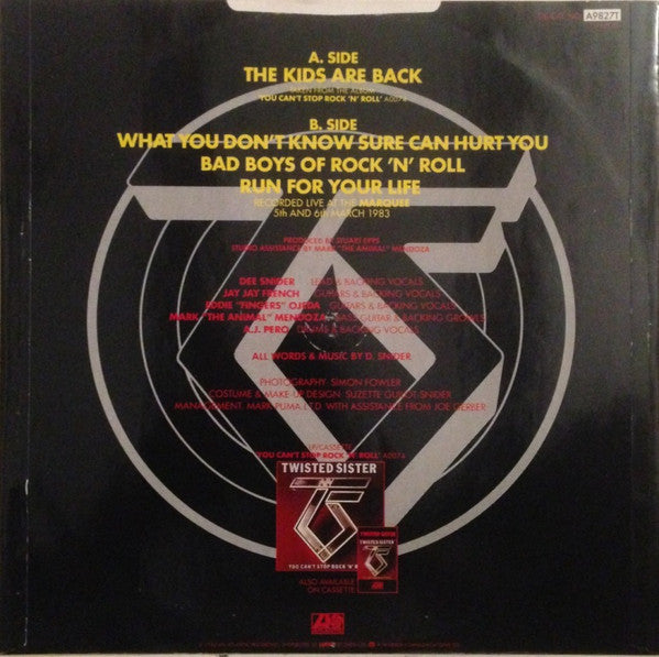 Twisted Sister – The Kids Are Back - 1983 UK Original VinylPursuit.com