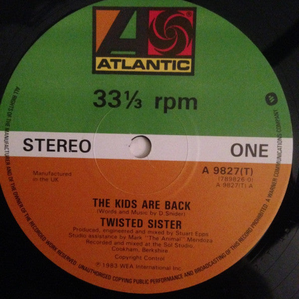 Twisted Sister – The Kids Are Back - 1983 UK Original VinylPursuit.com