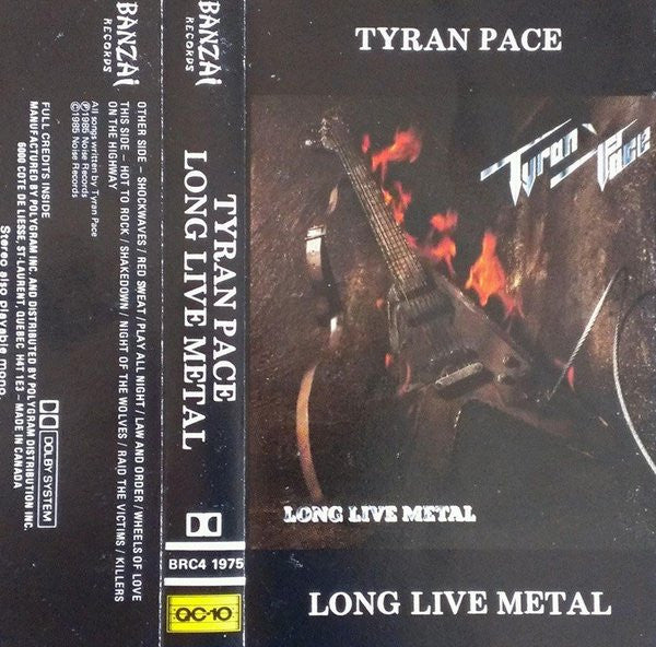 Tyran Pace – Long Live Metal - 1985 Cassette, Rare VinylPursuit.com