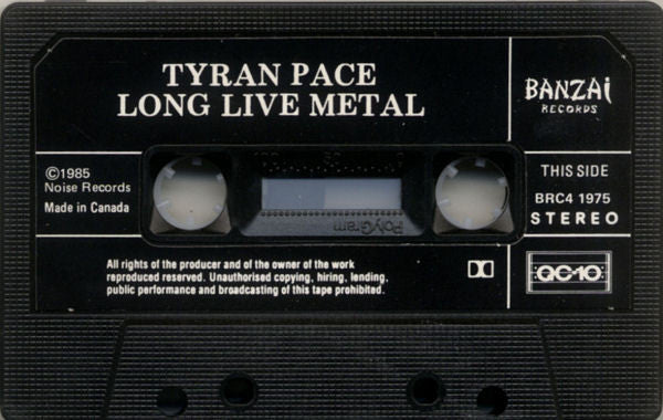 Tyran Pace – Long Live Metal - 1985 Cassette, Rare VinylPursuit.com