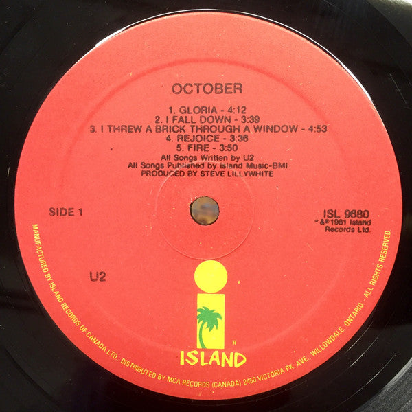 U2 – October - Sought-After Pressing