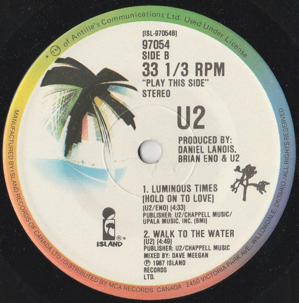 U2 – With Or Without You -  7" Single - 1987 Original!