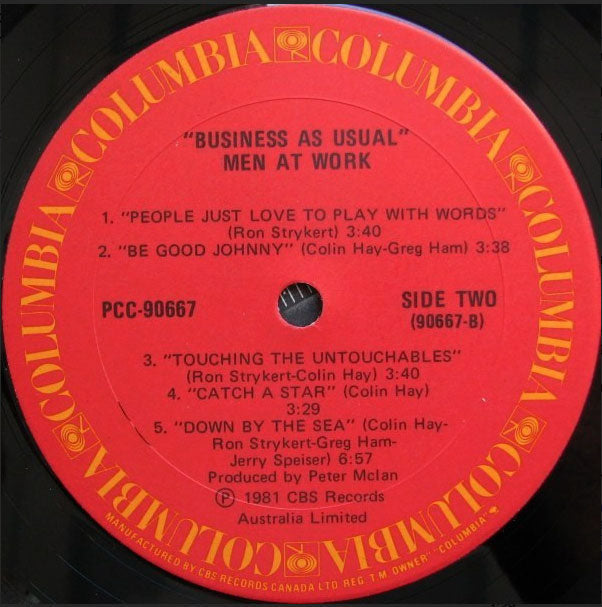 Men at Work ‎– Business As Usual - 1982