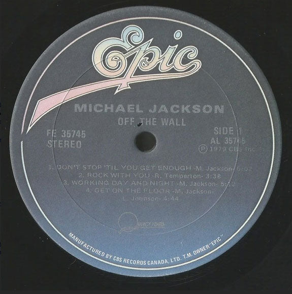 Michael Jackson ‎– Off the Wall - 1979