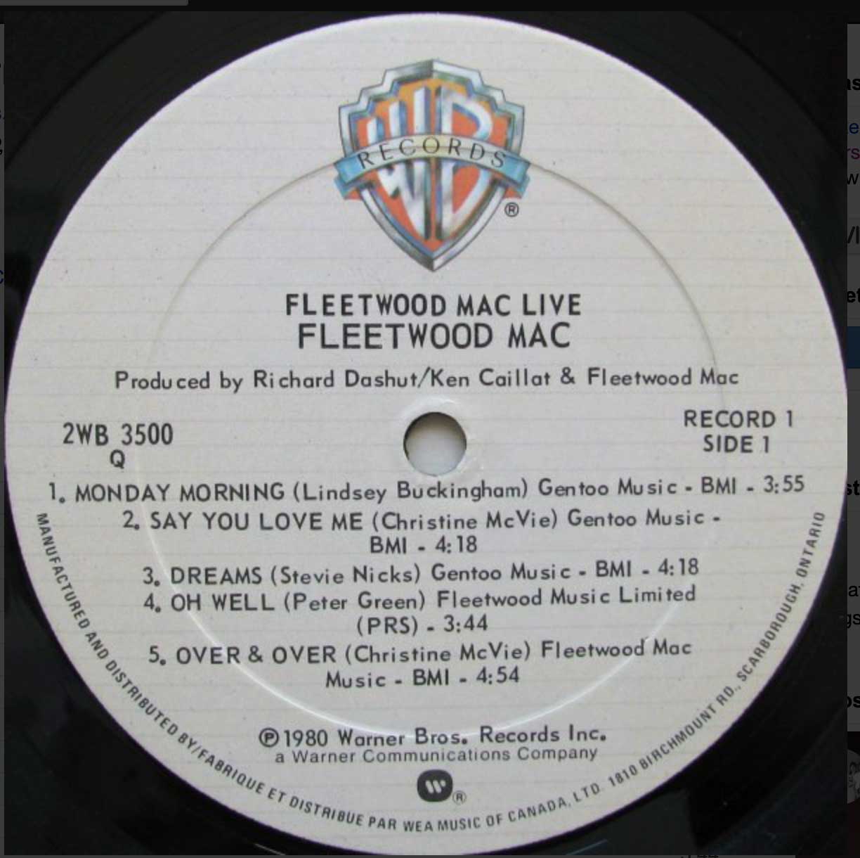 Fleetwood Mac - Fleetwood Mac Live -1980 Pressing Double Album! VinylPursuit.com