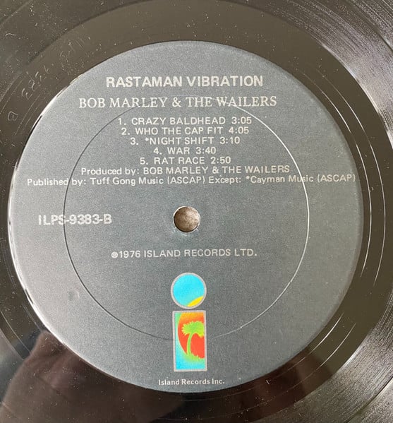 Bob Marley & The Wailers – Rastaman Vibration VinylPursuit.com